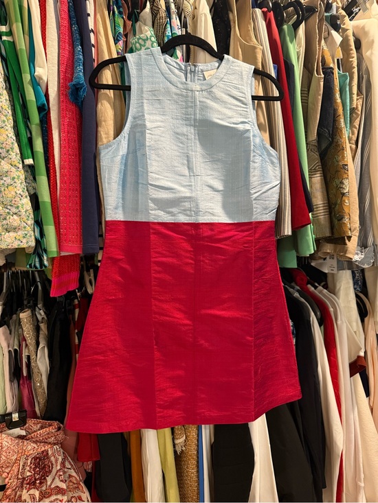 Julia Amory Dresses & Skirts - Julia Amory Colorblock Baby Jane - Tiffany  Blue and Cranberry